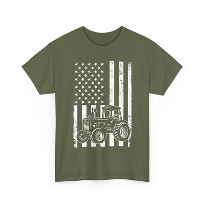 Tractor American Flag Shirt, Farming Lovers Gifts, Farmer Men Dad T-Shirt