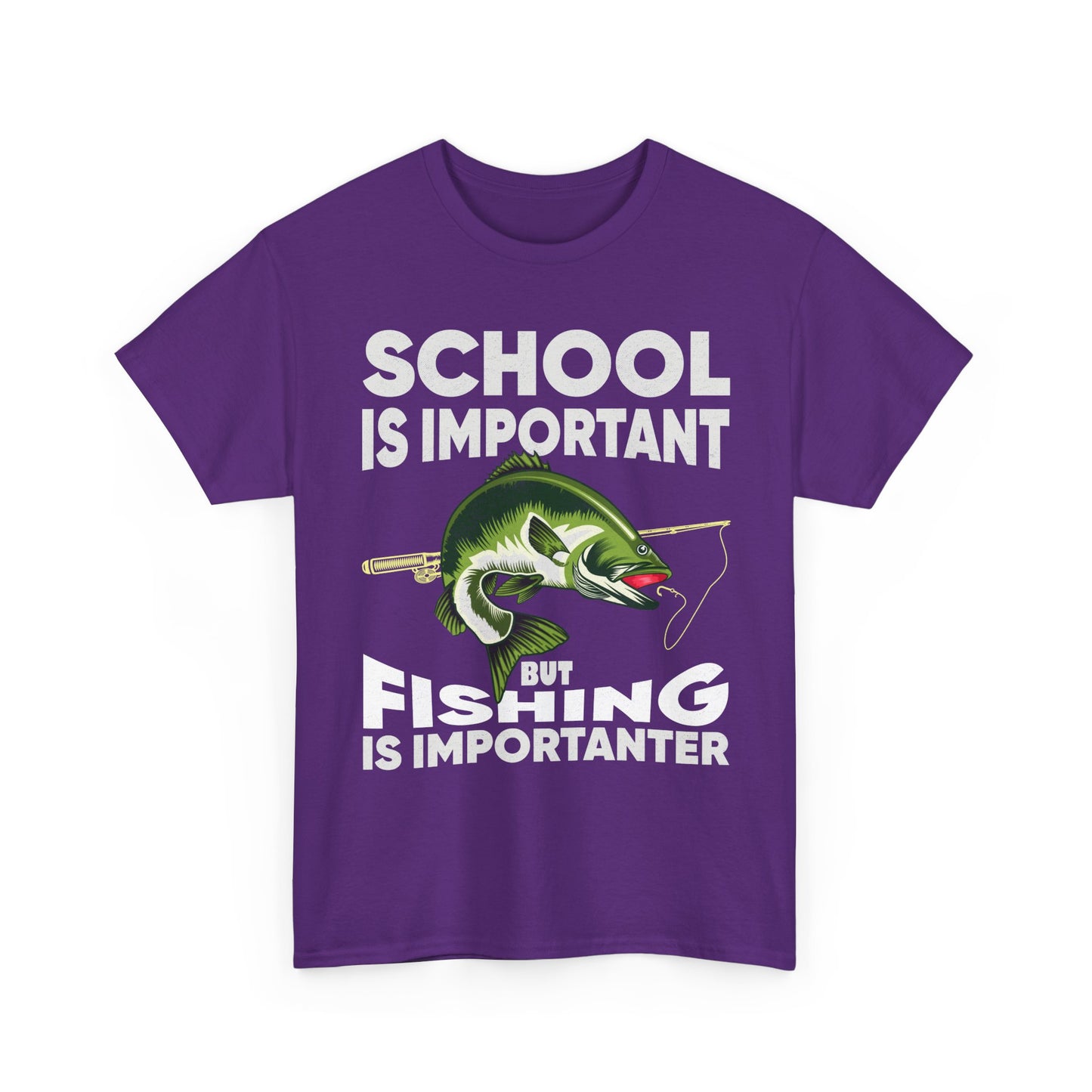 Fishing Shirt, Fishing Lover Gift Shirt, School Is Important But Fishing Is Importanter T-Shirt