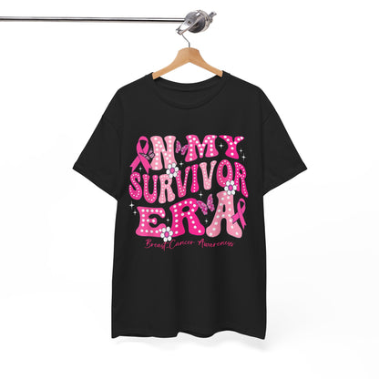 Breast Cancer Awareness Shirt, In My Survivor Era, Breast Cancer Warriors Pink Ribbon Shirt
