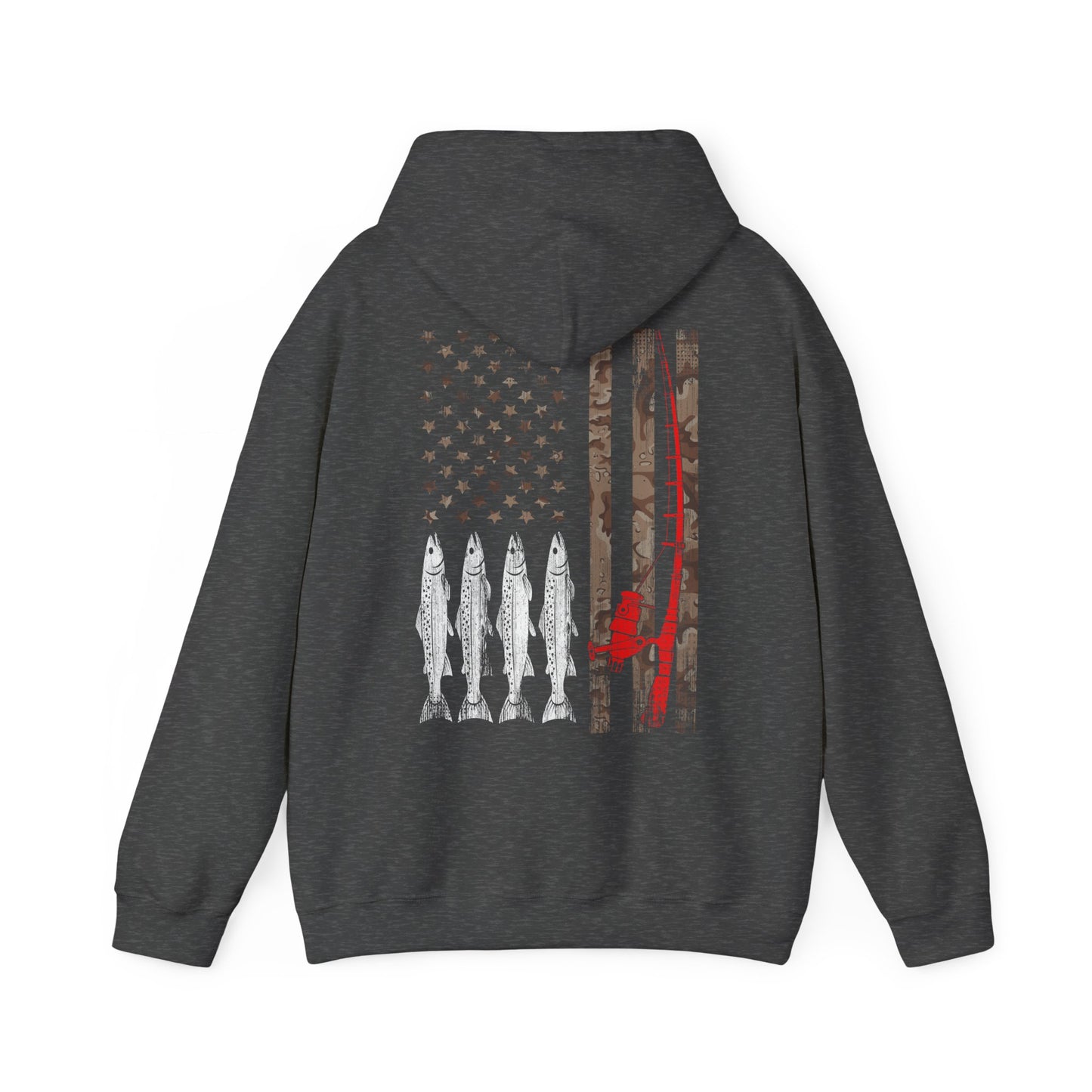 American Flag Fishing Rod Hoodie, Fishing USA Flag, Fisherman Fishing Season Lovers Hoodie