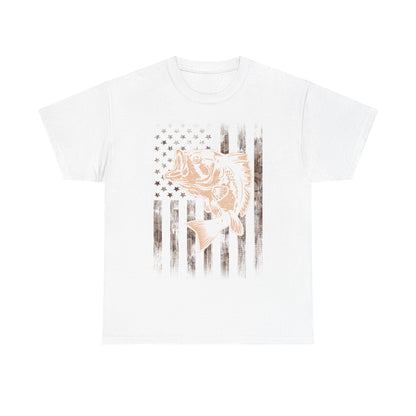 Fishing Camo American Flag Shirt, Fishing Lovers Gifts, Fisherman Fishing Season T-Shirt