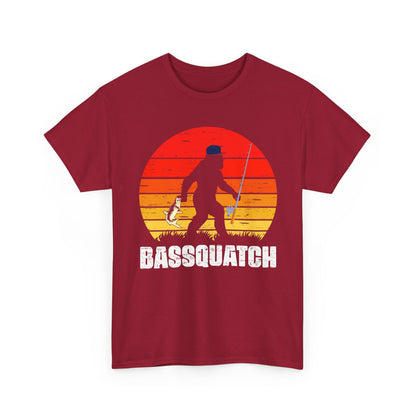 Bigfoot Fishing Shirt, Bassquatch Sasquatch Fishing, Fishing Bigfoot Lovers T-Shirt