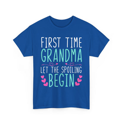Grandma Shirt, First Time Grandma Let The Spoiling Begin Mother's Day T-Shirt