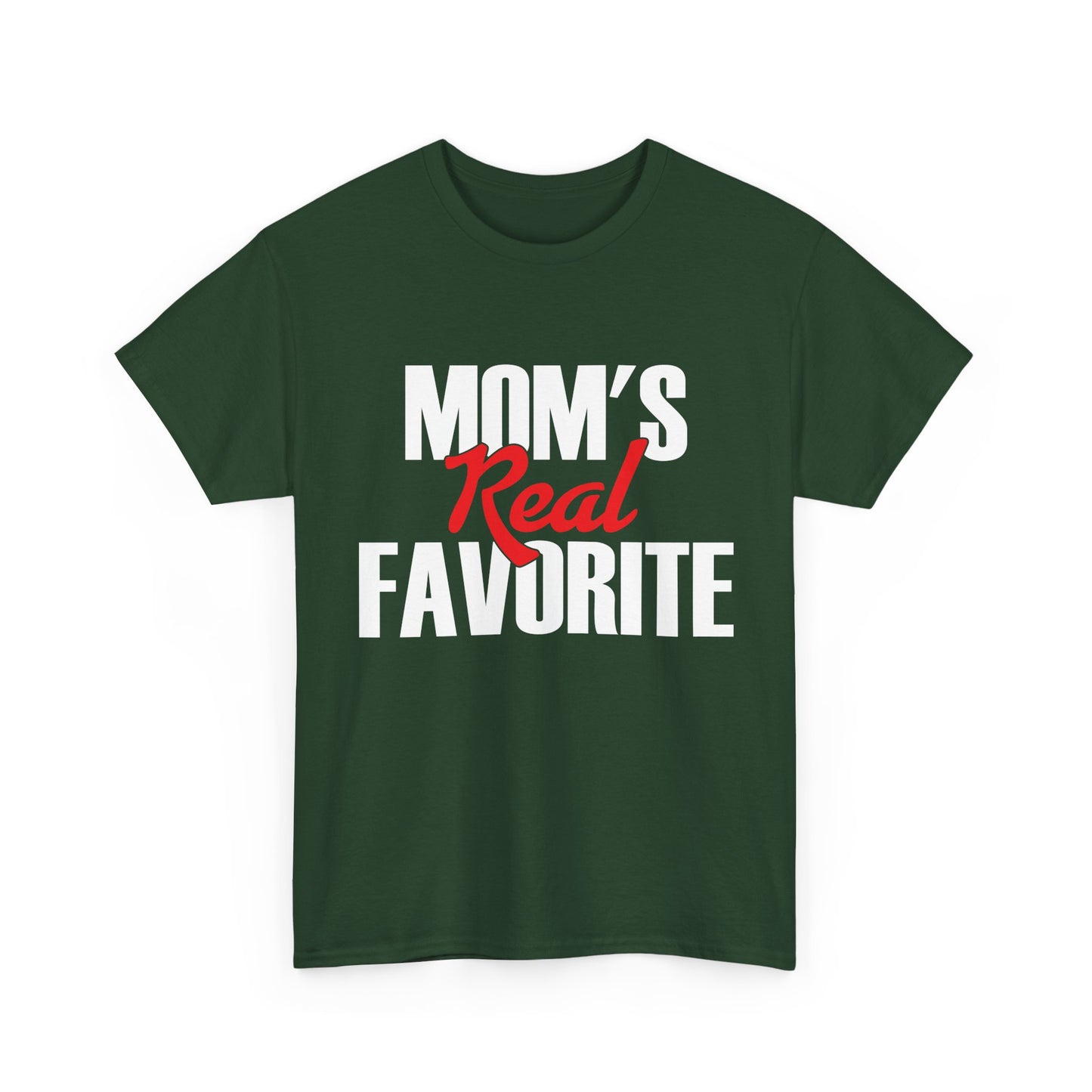Mom's Real Favorite T-Shirt, Daughter Son Mother's Day Kids Gifts Shirt