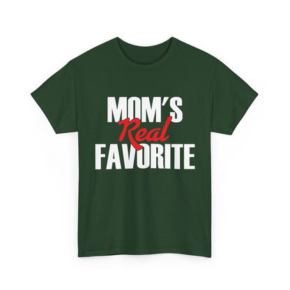 Mom's Real Favorite T-Shirt, Daughter Son Mother's Day Kids Gifts Shirt