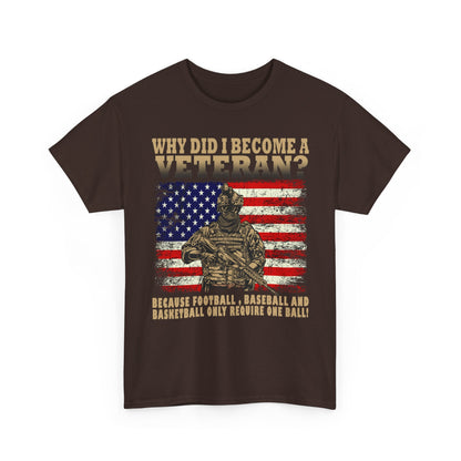 Veteran Shirt, Why Did I Become a Veteran?, Veterans Day Dad Grandpa Gifts Shirt