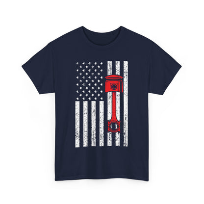 Car Shirt, American Flag Car, Cars Lovers Racing Racer Men Dad Shirt