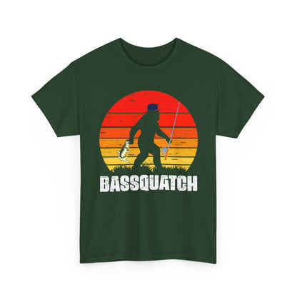 Bigfoot Fishing Shirt, Bassquatch Sasquatch Fishing, Fishing Bigfoot Lovers T-Shirt