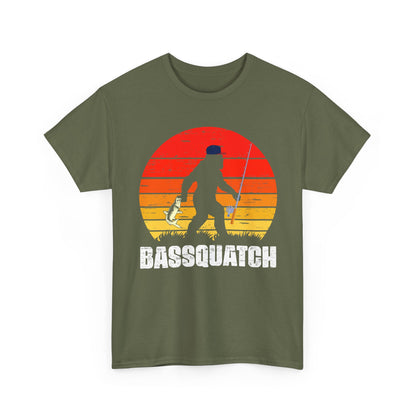 Bigfoot Fishing Shirt, Bassquatch Sasquatch Fishing, Fishing Bigfoot Lovers T-Shirt