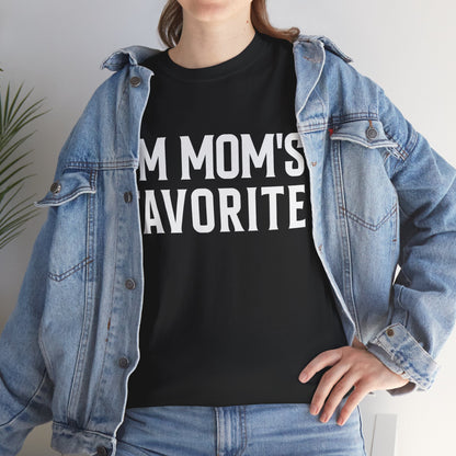 Mom T-Shirt, I'm Mom's Favorite, Funny Kid Saying Birthday Kids T-Shirt