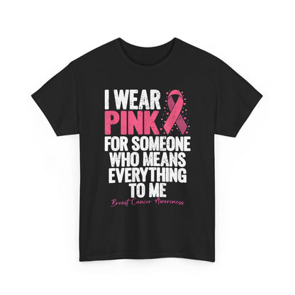 Breast Cancer Awareness T-Shirt, I Wear Pink Ribbon, Breast Cancer Warriors Women Shirt