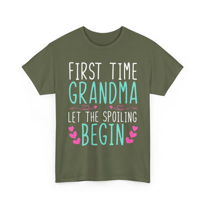 Grandma Shirt, First Time Grandma Let The Spoiling Begin Mother's Day T-Shirt
