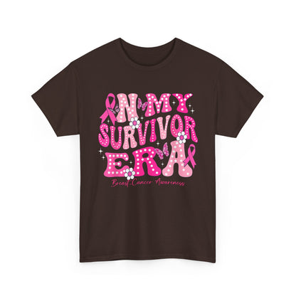 Breast Cancer Awareness Shirt, In My Survivor Era, Breast Cancer Warriors Pink Ribbon Shirt