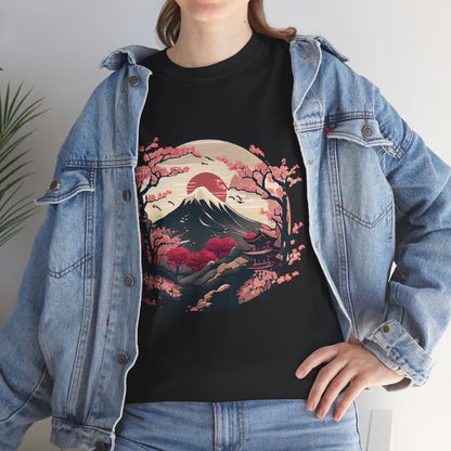 Japanese Art Shirt, Cherry Blossoms, Japanese Culture Lovers Women Men T-Shirt