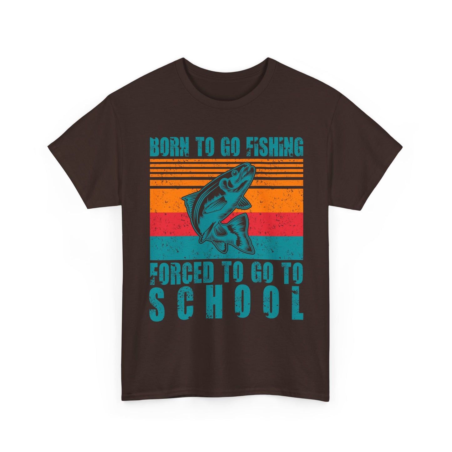 Fishing T-Shirt - Fishing Season, Fishing Lovers Born To Go Fishing Forced To Go To School, Fisherman T-Shirt