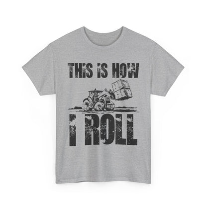Farmer T-Shirt, This Is How I Roll, Tractor Driver Gifts, Farmer Farming Lovers T-Shirt