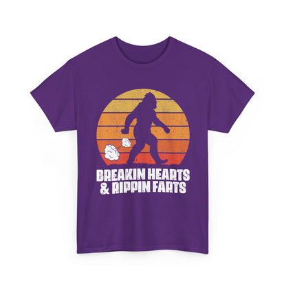Bigfoot Shirt, Breakin Hearts & Rippin Farts, Sasquatch Believers Bigfoot Funny Shirt