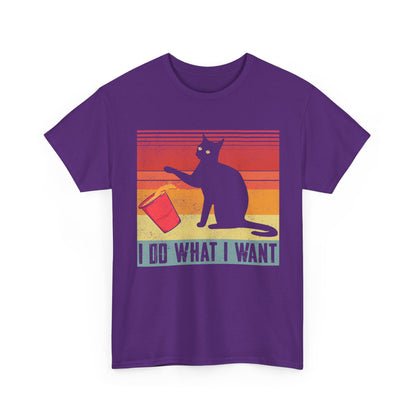 Cat Funny T-Shirt, I Do What I Want Cat, Cats Owner Lovers Women Men Shirt