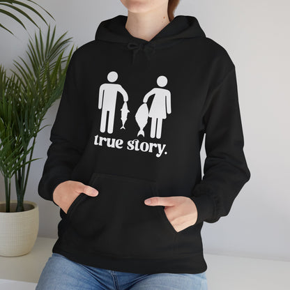 Fishing Hoodie, True Story Fishing, Fishing Season Lovers Gifts Fisherman Hoodie