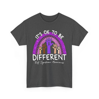 It's Ok To Be Different Rett Syndrome Awareness T-Shirt