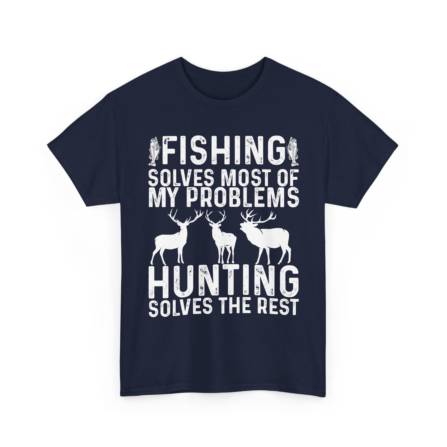 Fishing & Hunting T-Shirt, Fishing Hunting Lovers Gifts, Fisherman Hunter T-Shirt