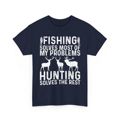 Fishing & Hunting T-Shirt, Fishing Hunting Lovers Gifts, Fisherman Hunter T-Shirt