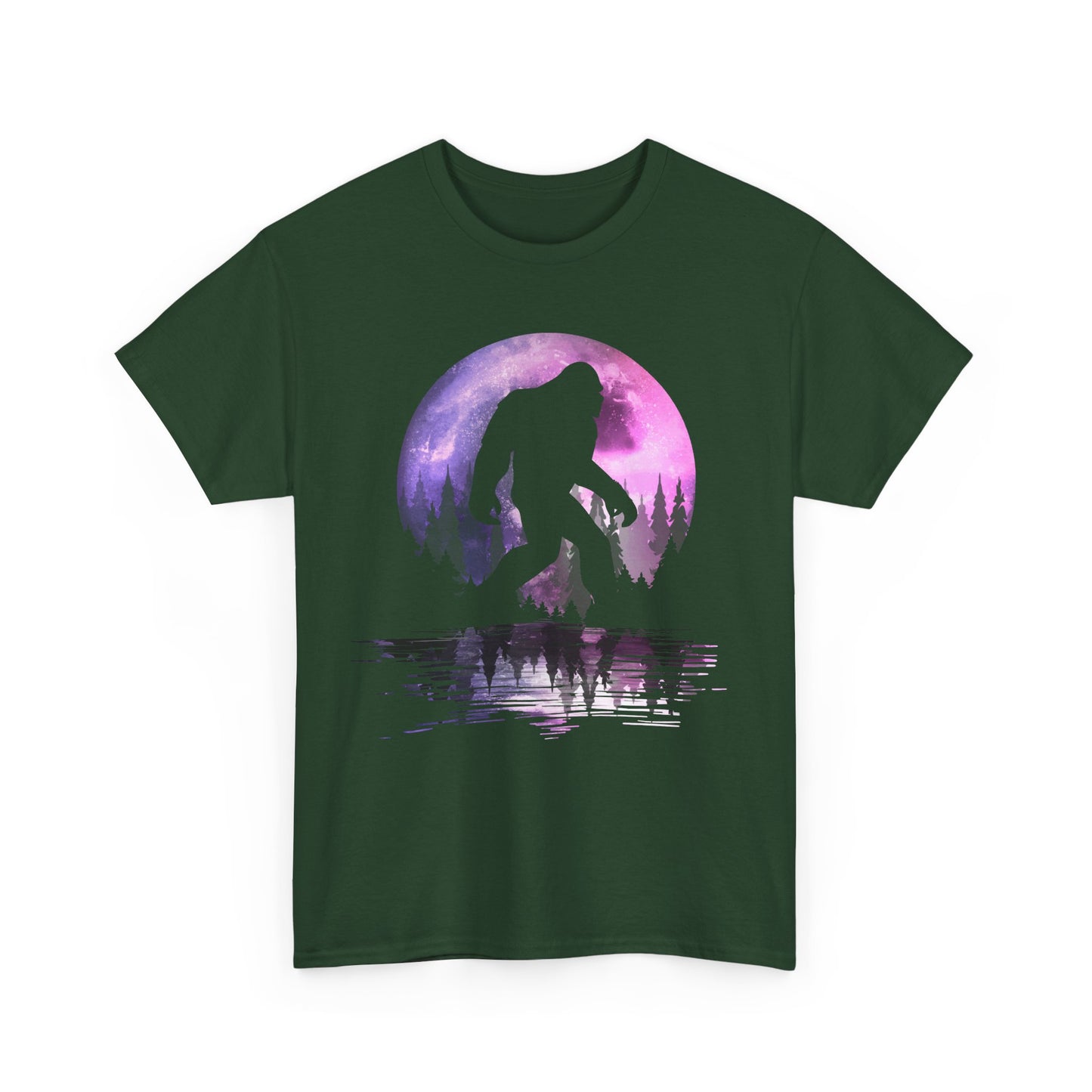 Bigfoot Moon Shirt, Forest Sasquatch Lovers, Bigfoot Believers Gifts Women Men T-Shirt