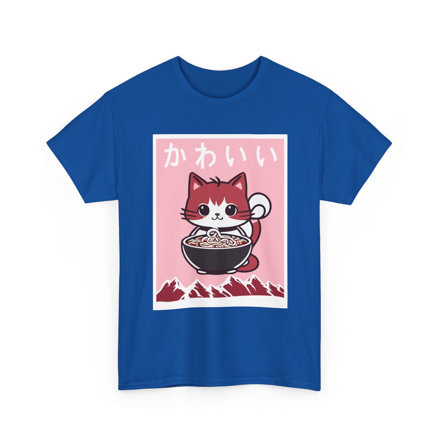 Anime Cat Shirt, Kawaii Cat Lovers Gifts, Japanese Art Woodblock Kitten T-Shirt