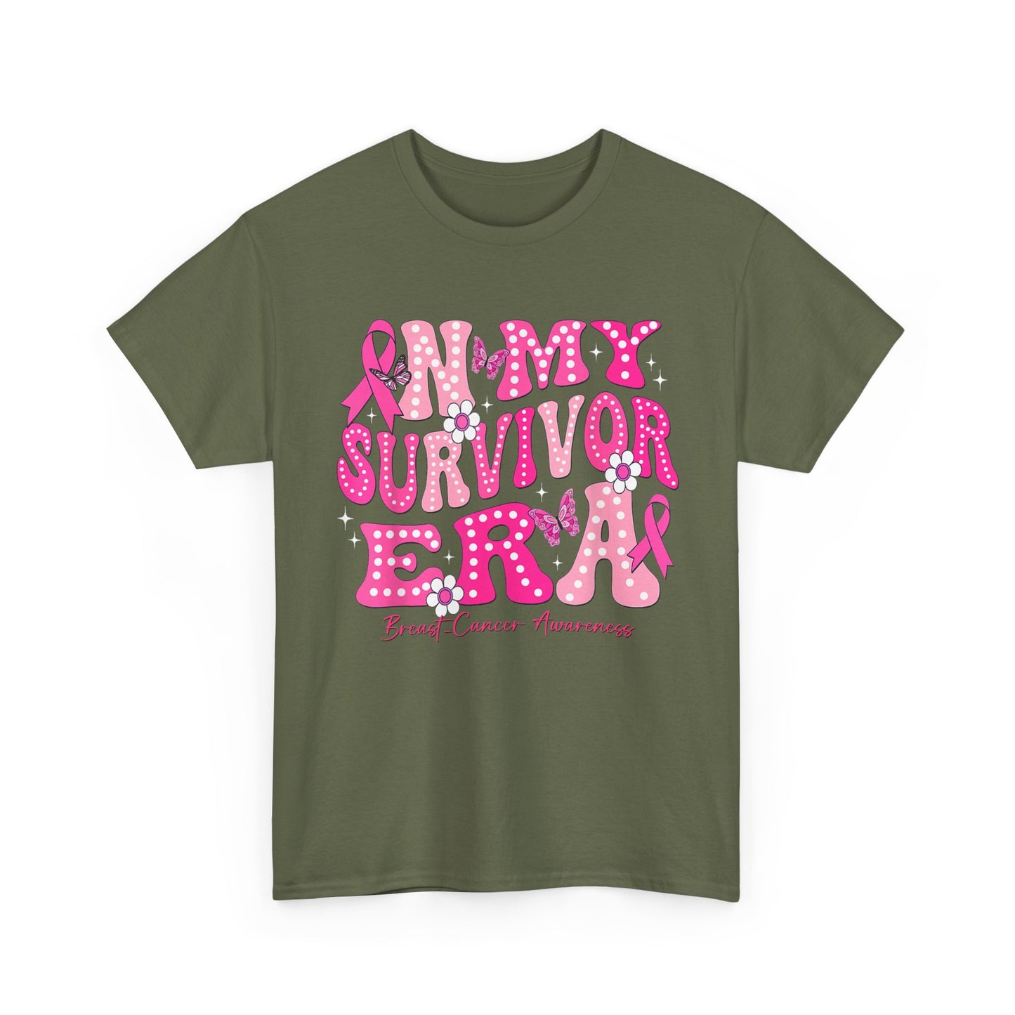 Breast Cancer Awareness Shirt, In My Survivor Era, Breast Cancer Warriors Pink Ribbon Shirt