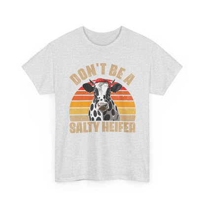 Cow Shirt, Don't Be A Salty Heifer, Cow Bandana, Farming Lovers Gifts Farmer Shirt