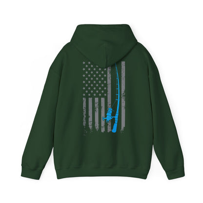 American Flag Fishing Hoodie, Fishing Rod, Fisherman Fishing Season Lovers Hoodie