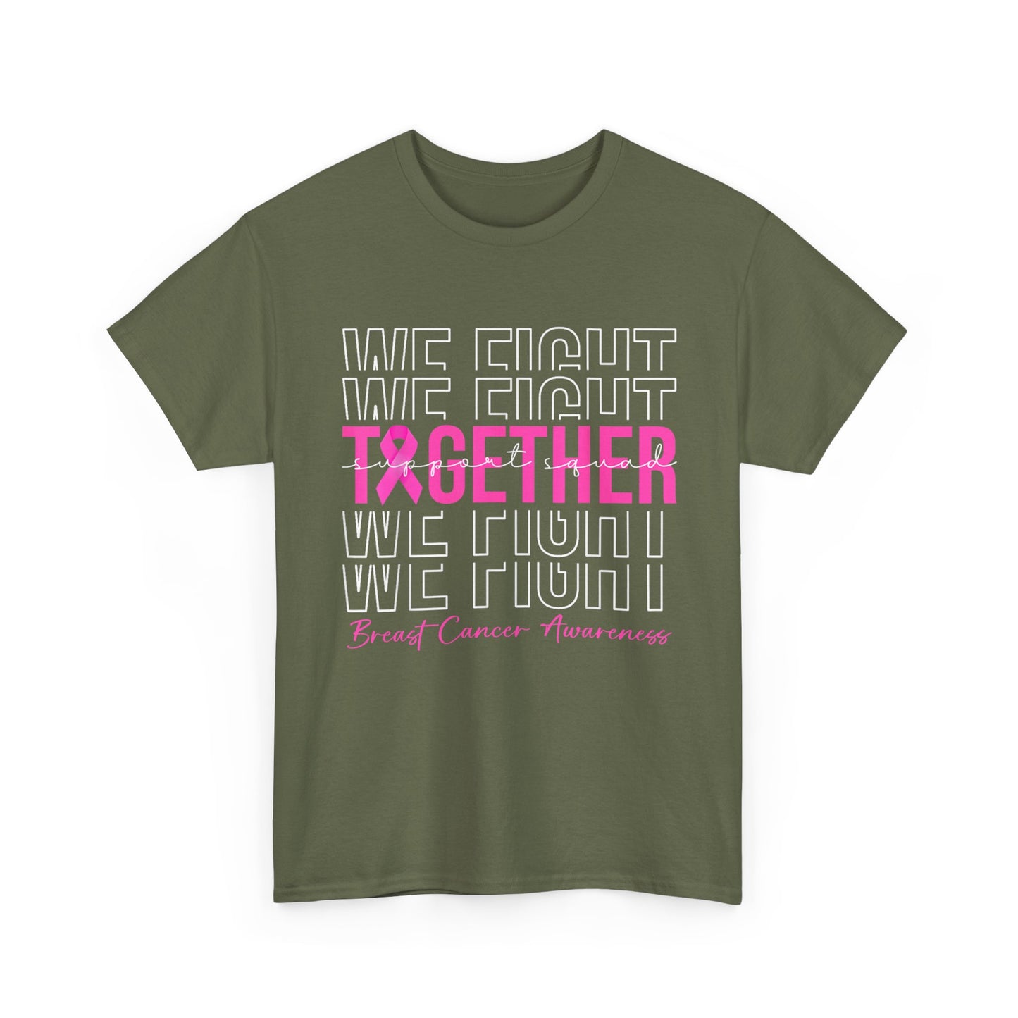Breast Cancer Awareness T-Shirt, We Fight Together, Pink Ribbon Awareness Shirt
