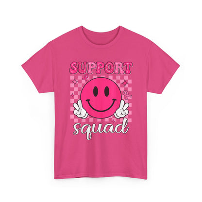 Support Squad Breast Cancer T-Shirt, Breast Cancer Awareness Pink Ribbon Warriors Gifts T-Shirt