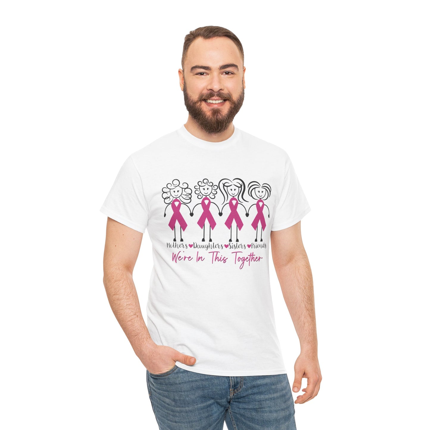 Breast Cancer We're in This Together Shirt, Breast Cancer Awareness Women Mom Shirt