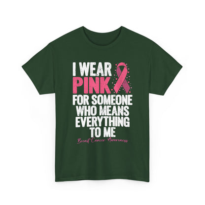 Breast Cancer Awareness T-Shirt, I Wear Pink Ribbon, Breast Cancer Warriors Women Shirt