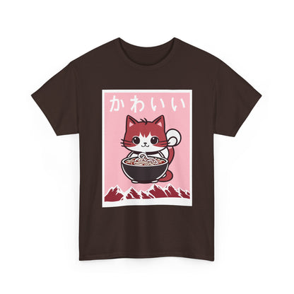 Anime Cat Shirt, Kawaii Cat Lovers Gifts, Japanese Art Woodblock Kitten T-Shirt