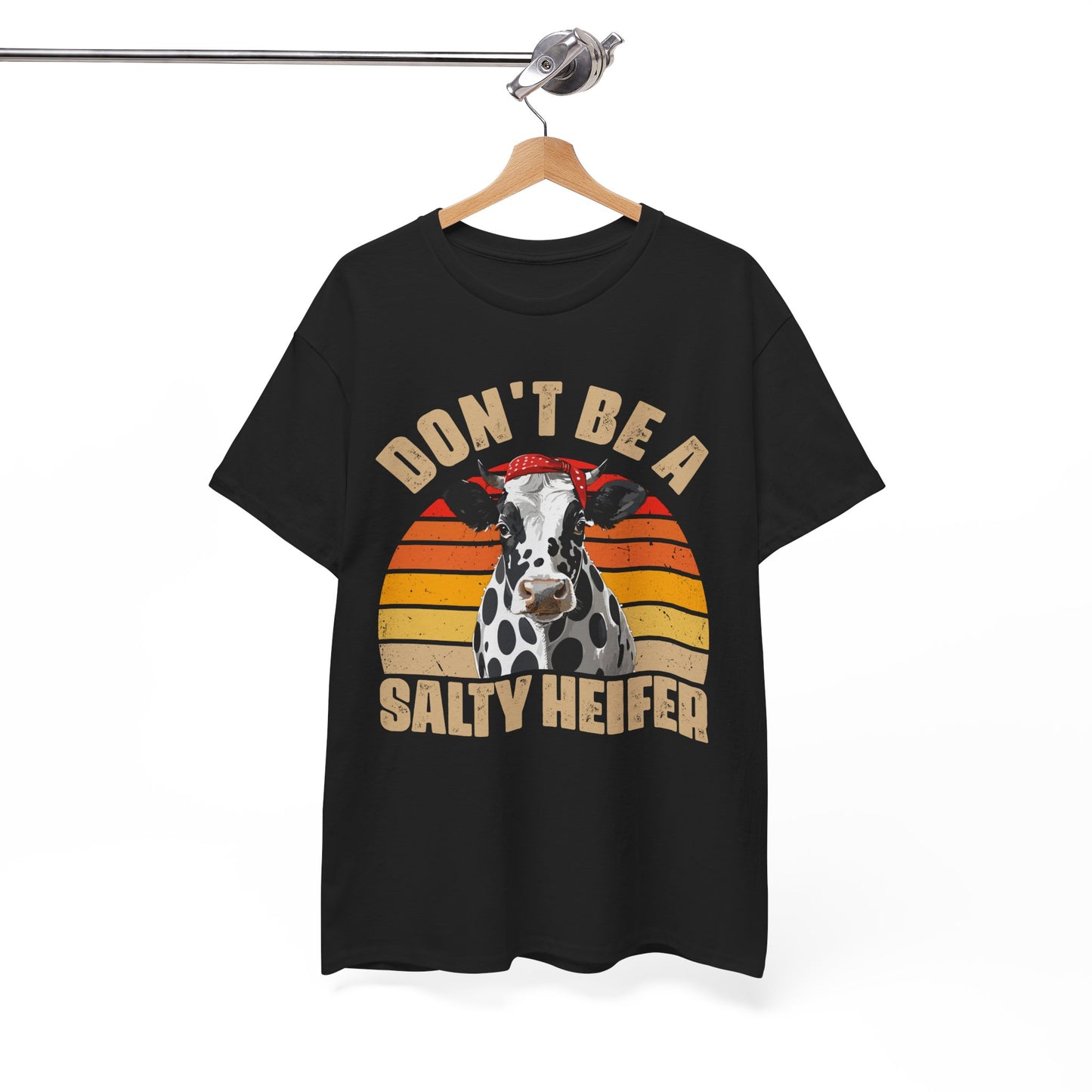 Cow Shirt, Don't Be A Salty Heifer, Cow Bandana, Farming Lovers Gifts Farmer Shirt