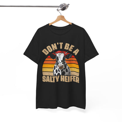 Cow Shirt, Don't Be A Salty Heifer, Cow Bandana, Farming Lovers Gifts Farmer Shirt