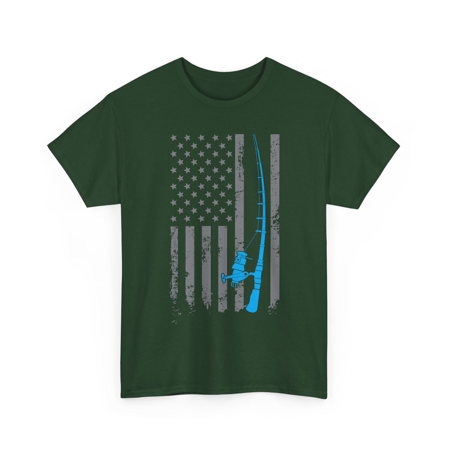 American Flag Fishing T-Shirt, Fishing Rod, Fisherman Fishing Season Lovers Shirt