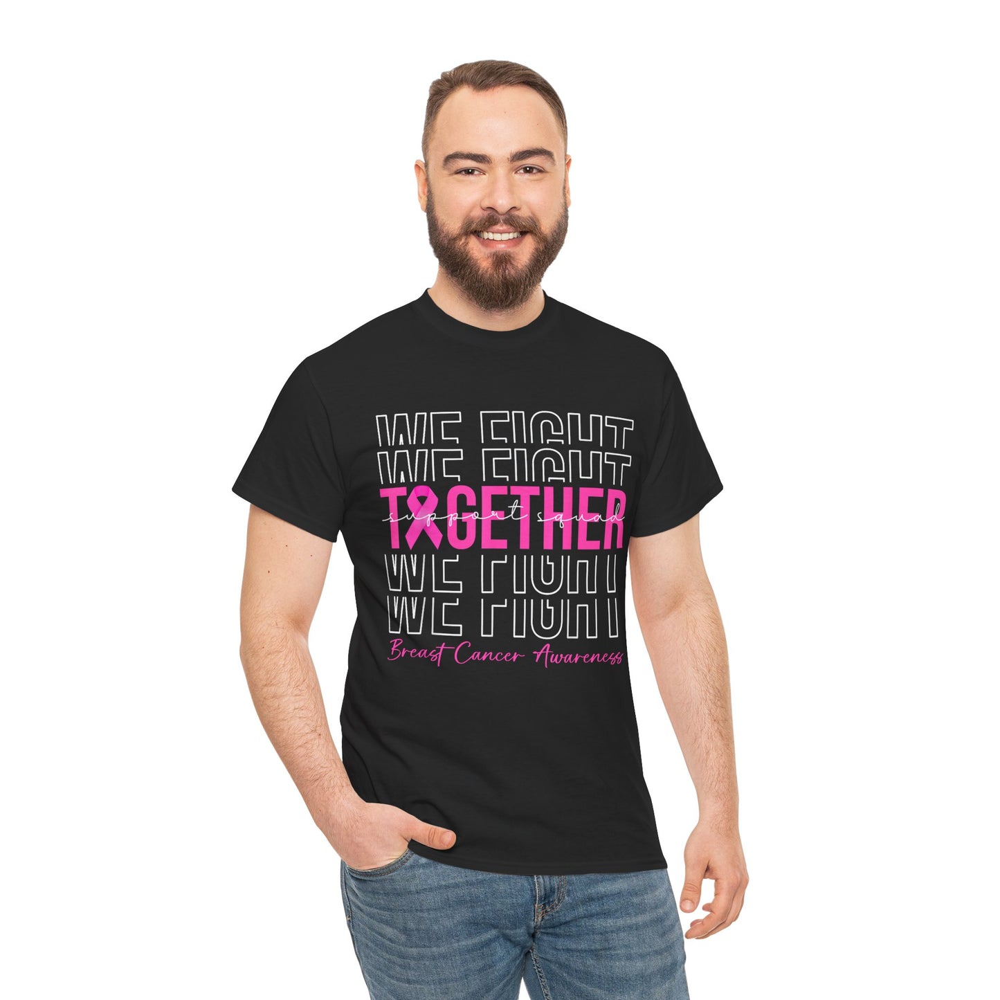 Breast Cancer Awareness T-Shirt, We Fight Together, Pink Ribbon Awareness Shirt
