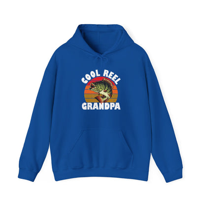 Fishing Hoodie, Cool Reel Grandpa, Fisherman Grandpa, Fishing Season Lovers Gift Hoodie