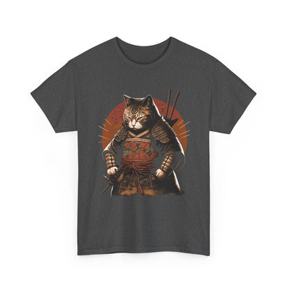 Samurai Cat Shirt, Japanese Culture Lovers, Ninja Cat Funny Women Men T-Shirt