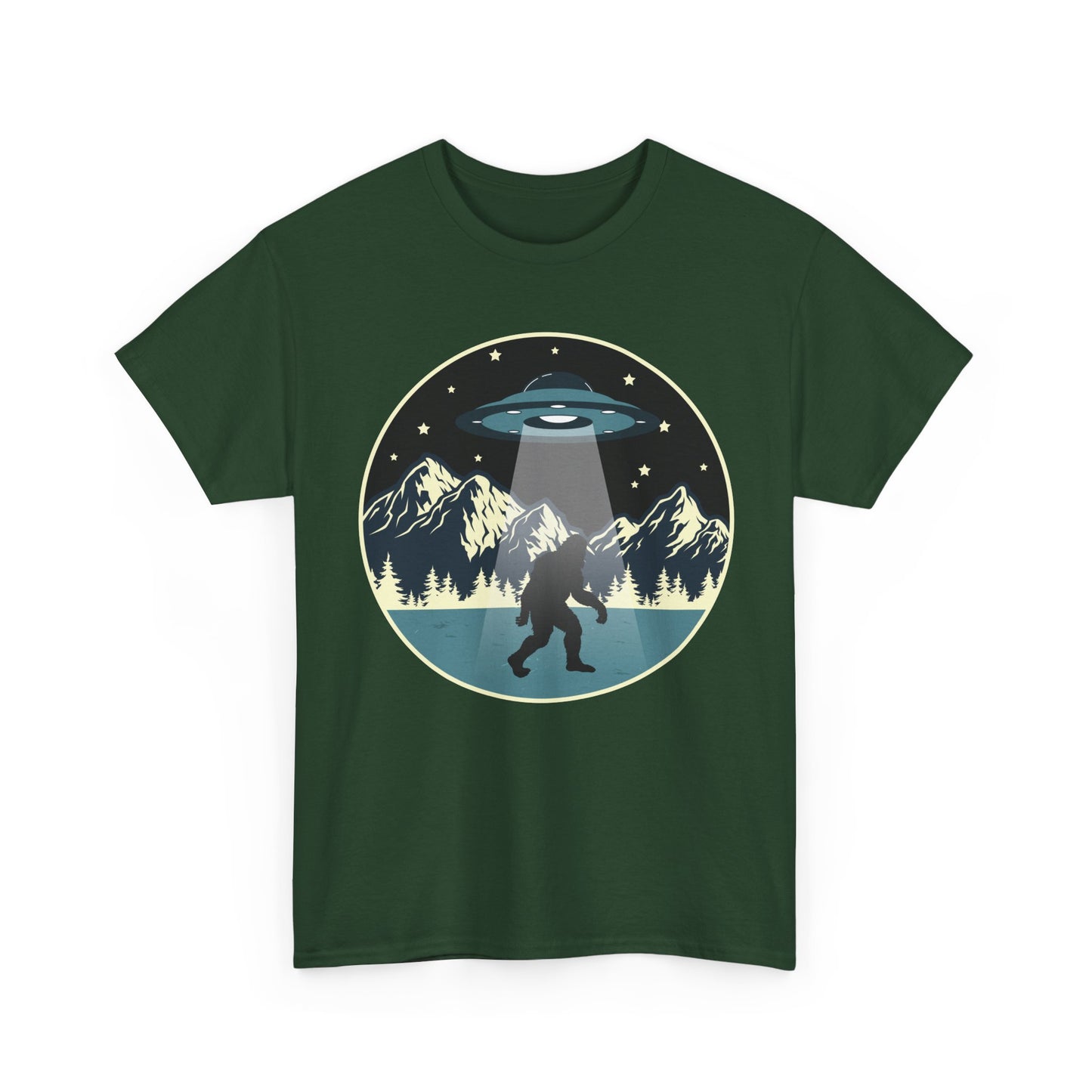 Bigfoot Shirt Bigfoot Abduction, Sasquatch Alien Space Lovers Gifts Shirt