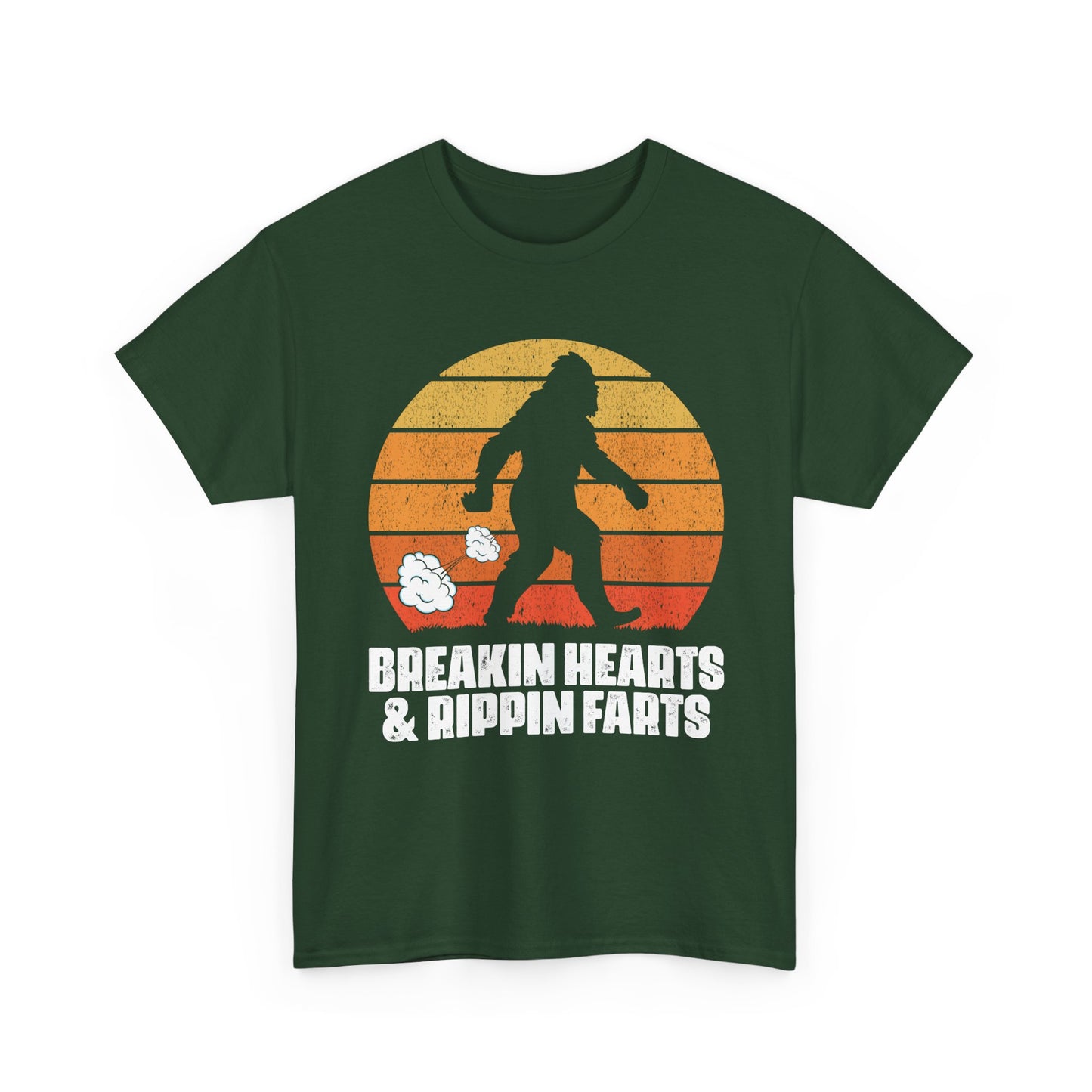 Bigfoot Shirt, Breakin Hearts & Rippin Farts, Sasquatch Believers Bigfoot Funny Shirt