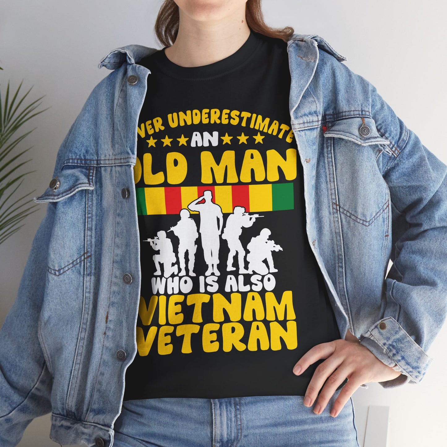 Veterans Day Shirt, Never Underestimate an Old Man Who Is Also Vietnam Veteran Shirt