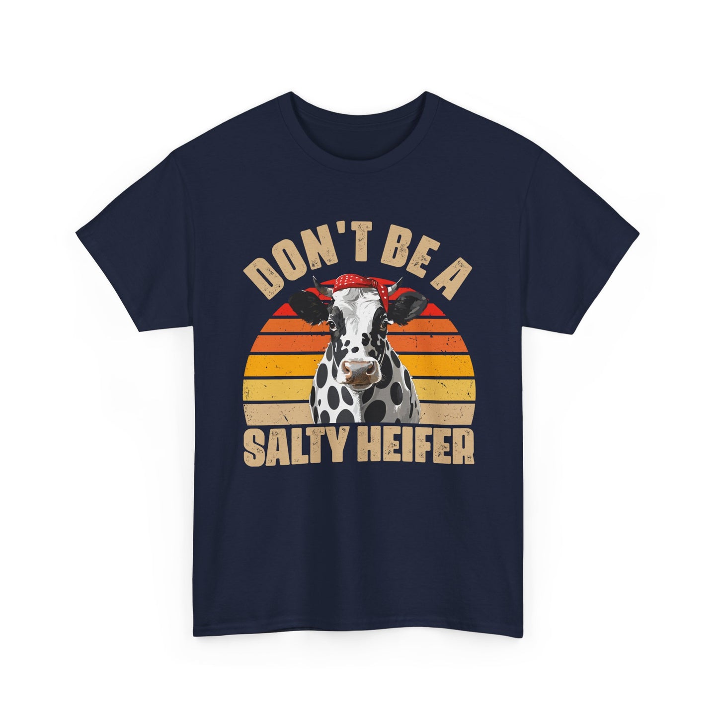 Cow Shirt, Don't Be A Salty Heifer, Cow Bandana, Farming Lovers Gifts Farmer Shirt