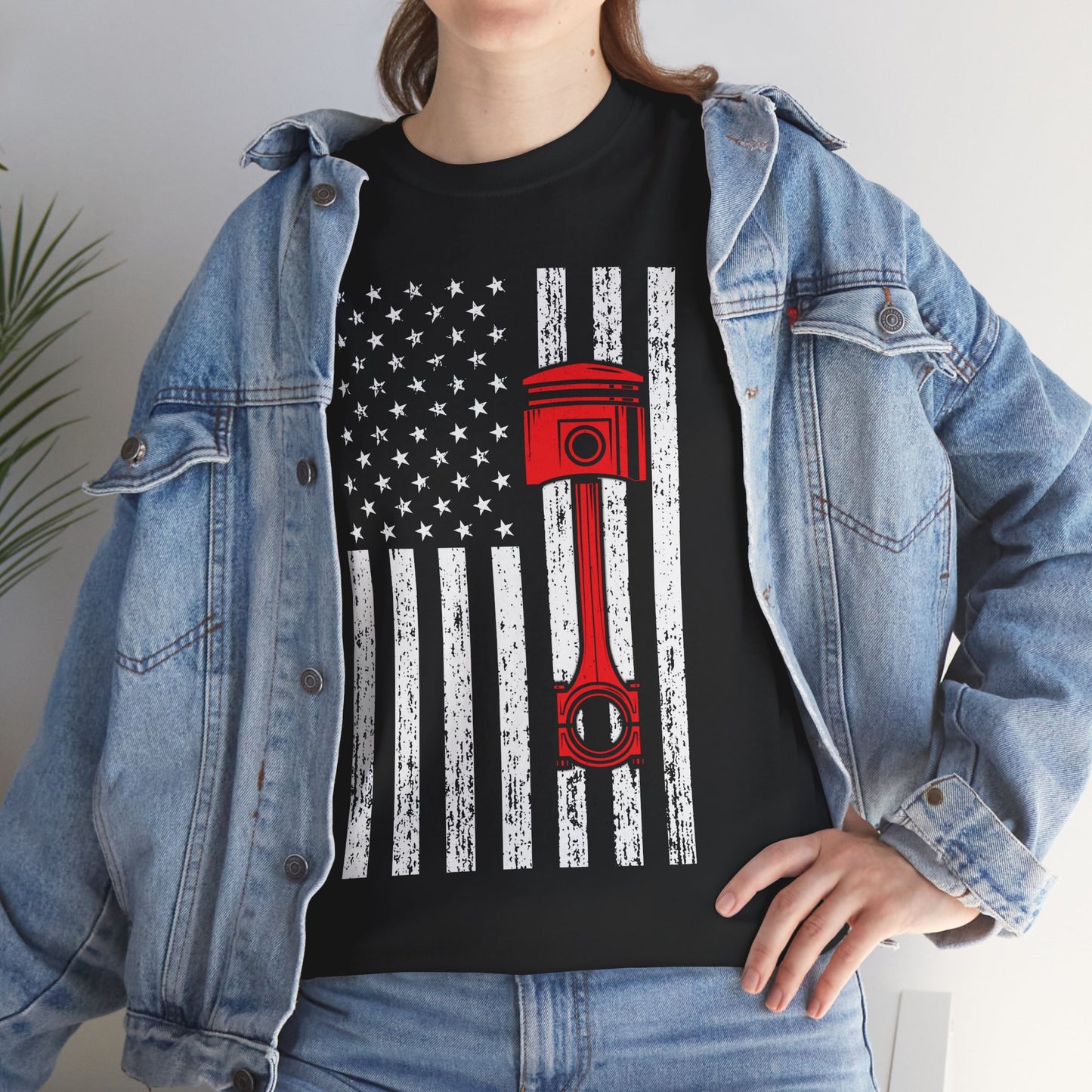 Car Shirt, American Flag Car, Cars Lovers Racing Racer Men Dad Shirt