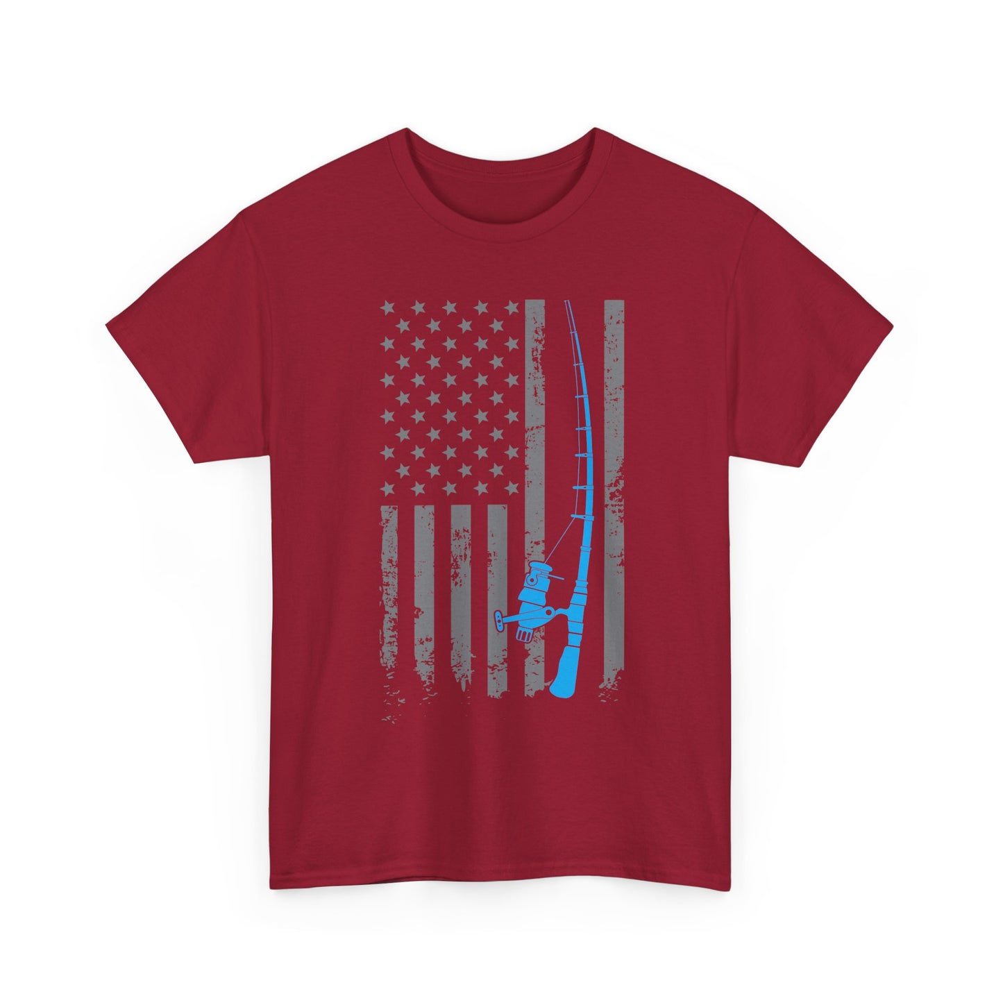 American Flag Fishing T-Shirt, Fishing Rod, Fisherman Fishing Season Lovers Shirt