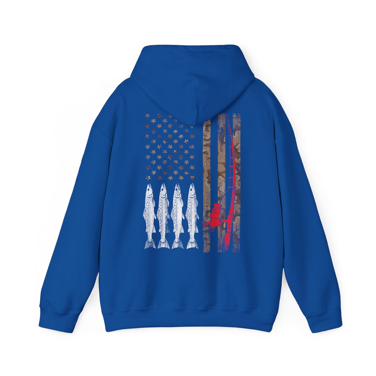 American Flag Fishing Rod Hoodie, Fishing USA Flag, Fisherman Fishing Season Lovers Hoodie