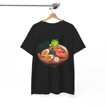 Kawaii Frog Shirt, Kawaii Frog Eating Ramen, Japanese Food Lovers Women Men T-Shirt